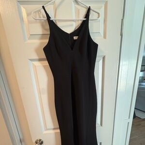 Dress The Population Iris Crepe Slit Gown